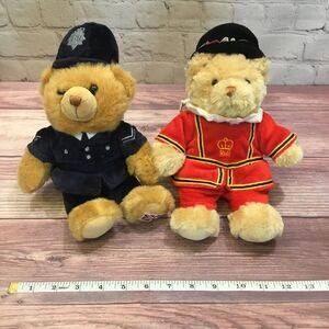 Keel Toys Teddy Bear Lot Beefeater London Guard Bobby Policeman 9" Plush Stuffed